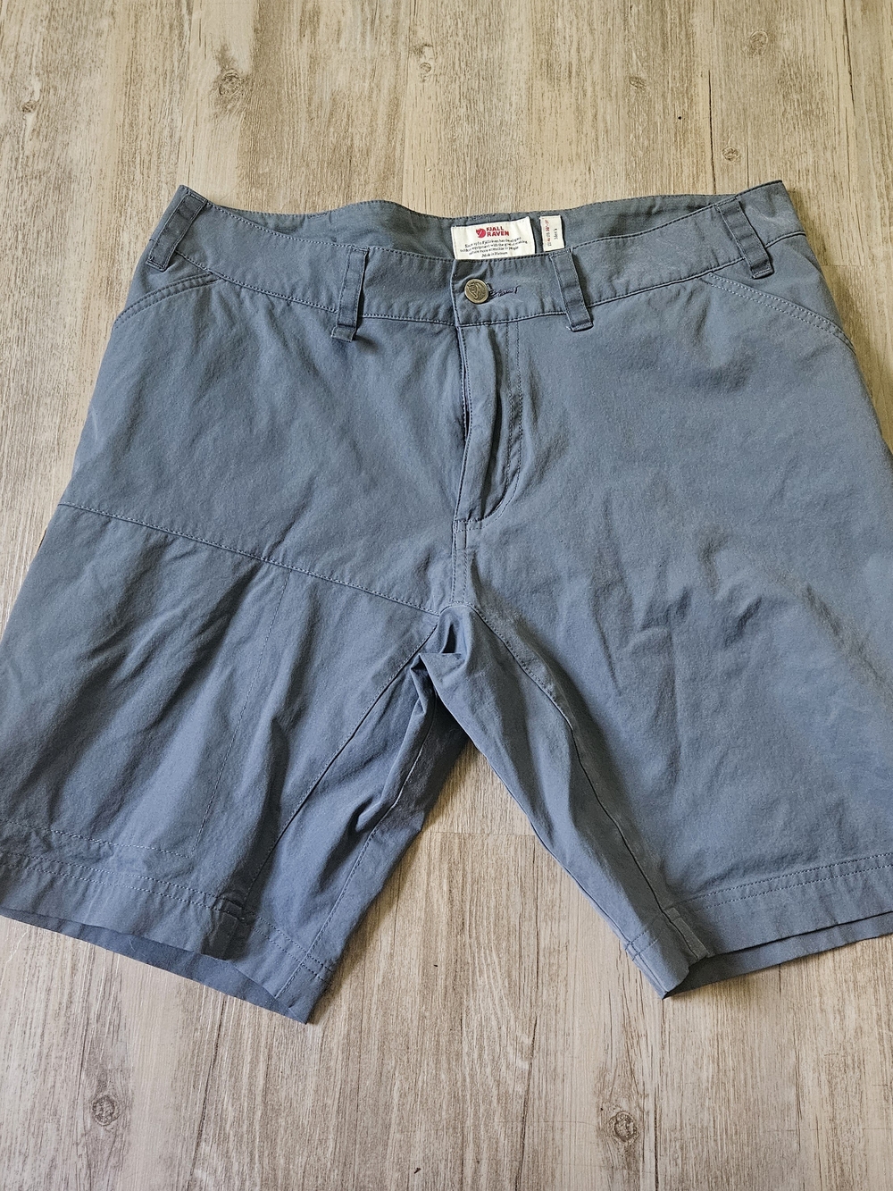Fjallraven Men's Slate Blue Abisko Lite Outdoor Hiking Cargo Shorts Size 30-31
